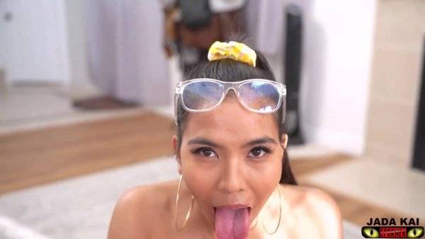 Girl Next Door Jada Kai POV Asian Blowjob - cum in mouth for Asian Redd - Japan on girlsasian.one