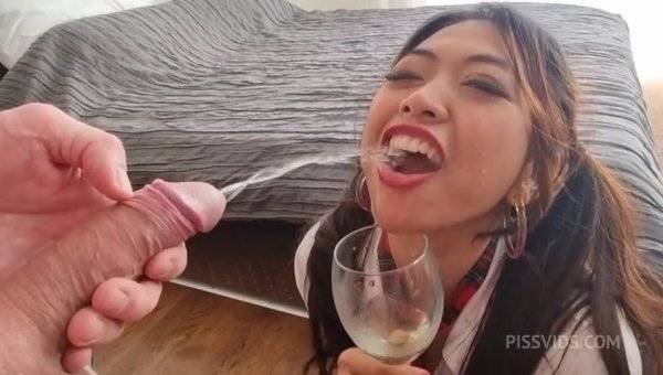 [WET] EXTREME! Newbie Asian Kit Kate 0% Pussy 1 on 1 intense anal, gape, ATM, piss in mouth & ass then drinking, Toilet face flush, Spit on face and face slapping, rimming - PissVids on girlsasian.one