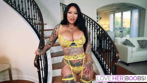 JOI Featuring Busty Asian Connie Perignon with Tattoo on girlsasian.one