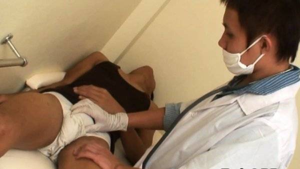 Pissing Asian twink fucked in infirmary on girlsasian.one