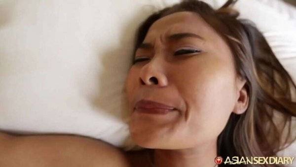 Asian MILF, caught in rain, fucks stranger in hotel & swallows his load as thanks - Philippines - Thailand - Cambodia on girlsasian.one