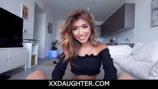 Asian Teen Clara Trinity Gets Frisky with Step-Dad as Mom Showers: Blowjob, Sex, & Deepthroat Action on girlsasian.one